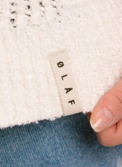 Olaf Hussein WMN Check Knitted Polo Off White