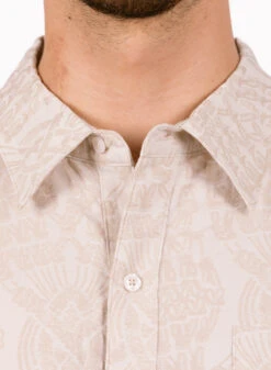 Daily Paper Moonstruck Grey Zuri Macrame Jacquard Relaxed Shirt -Samsoe Samsoe Shop image 1009