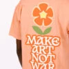 Obey Make Art Not War Flower Pigment T-shirt Pigment Peach Parfait -Samsoe Samsoe Shop image 1010