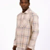 Wax London Summer Whiting Overshirt Earl Check Ecru Blue -Samsoe Samsoe Shop image 1030