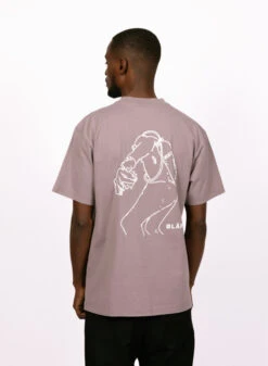 Olaf Hussein Diver Outline Tee Stone Grey -Samsoe Samsoe Shop image 1043