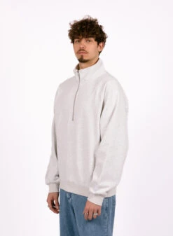 New Amsterdam Surf Association Half Zip Turtleneck Sweat Ash