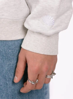 New Amsterdam Surf Association Half Zip Turtleneck Sweat Ash -Samsoe Samsoe Shop image 1059