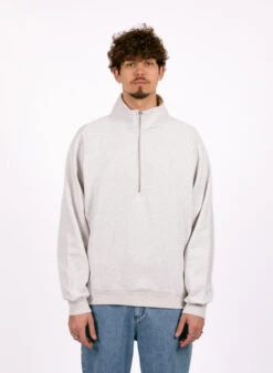 New Amsterdam Surf Association Half Zip Turtleneck Sweat Ash -Samsoe Samsoe Shop image 1060