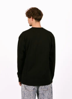 New Amsterdam Surf Association Wax Longsleeve Black -Samsoe Samsoe Shop image 1063