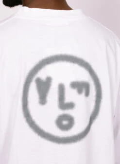 Olaf Hussein Pixelated Face LS Tee Optical White -Samsoe Samsoe Shop image 1082