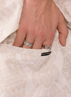 Daily Paper Moonstruck Grey Zuri Macrame Jacquard Pants -Samsoe Samsoe Shop image 1138