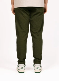 Olaf Hussein Seersucker Slim Pants Forest Green -Samsoe Samsoe Shop image 1145
