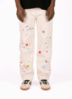 The New Originals Freddy Paint Jeans White Alyssum -Samsoe Samsoe Shop image 1159