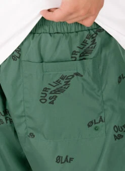 Olaf Hussein Wavy AOP Swim Shorts Washed Green -Samsoe Samsoe Shop image 1237