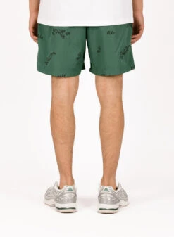 Olaf Hussein Wavy AOP Swim Shorts Washed Green -Samsoe Samsoe Shop image 1239