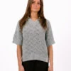 Olaf Hussein WMN Check Knitted Polo Light Blue -Samsoe Samsoe Shop image 1304