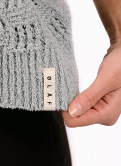 Olaf Hussein WMN Check Knitted Polo Light Blue -Samsoe Samsoe Shop image 1306