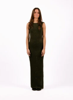 Daily Paper Izara Crochet Dress Army Green -Samsoe Samsoe Shop image 1317