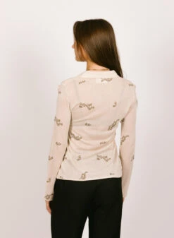 Olaf Hussein WMN AOP Sheer Shirt -Samsoe Samsoe Shop image 1334