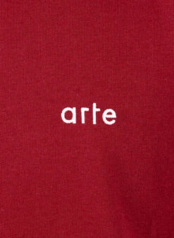Arte Teo Back Team T-shirt Bordeaux -Samsoe Samsoe Shop image 1380