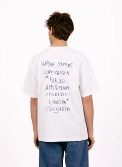 Samsoe Samsoe Sacopenhagen T-shirt 11725 Copenhagen White -Samsoe Samsoe Shop image 1434