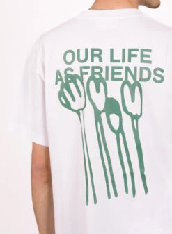 Olaf Hussein Flower Poster Tee Optical White -Samsoe Samsoe Shop image 1449