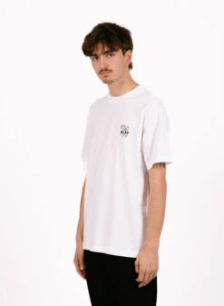 Olaf Hussein Flower Poster Tee Optical White -Samsoe Samsoe Shop image 1450