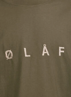 Olaf Hussein Sans Embroidered Tee Pewter