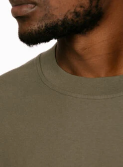 Olaf Hussein Sans Embroidered Tee Pewter -Samsoe Samsoe Shop image 1526