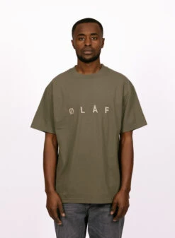 Olaf Hussein Sans Embroidered Tee Pewter -Samsoe Samsoe Shop image 1527