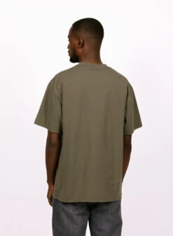 Olaf Hussein Sans Embroidered Tee Pewter -Samsoe Samsoe Shop image 1528