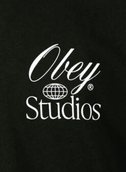 Obey Studios Worldwide Classic T-shirt Black -Samsoe Samsoe Shop image 1541