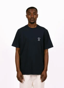 Arte Teo Small Heart T-shirt Navy