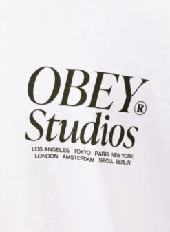 Obey Studios Icon Heavyweight T-shirt White