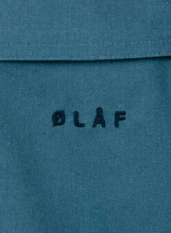 Olaf Hussein Cotton Linen SS Shirt Ocean Teal