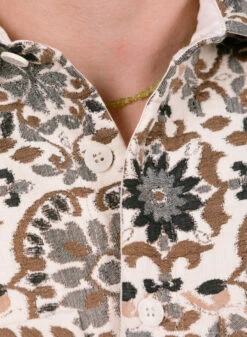 Wax London Iggy Jacket Beige Mosaic Quilt -Samsoe Samsoe Shop image 1582