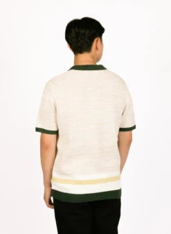 Wax London Tellaro Shirt Green/Ecru Stripe -Samsoe Samsoe Shop image 1588