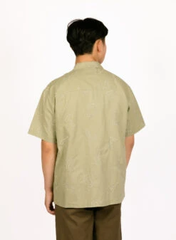 Olaf Hussein Embro Aop Shirt SS Washed Green -Samsoe Samsoe Shop image 1601