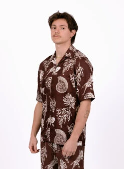 Samsoe Samsoe Saoscar AX Shirt 10527 Brown Stone Fossil -Samsoe Samsoe Shop image 1628