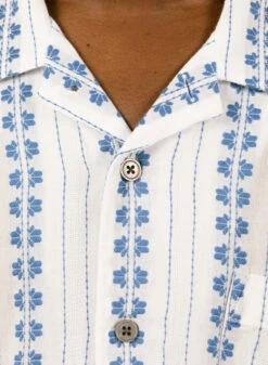 Obey Harmony SS Shirt White Multi -Samsoe Samsoe Shop image 164