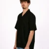 Olaf Hussein Cotton Linen SS Shirt Black -Samsoe Samsoe Shop image 1650