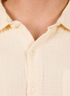 Daily Paper Icing Yellow Enzi Seersucker Shirt -Samsoe Samsoe Shop image 1679