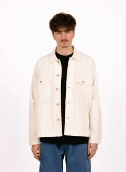 Obey Afternoon Shirt Jacket Unbleached -Samsoe Samsoe Shop image 1694