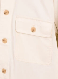 Obey Afternoon Shirt Jacket Unbleached -Samsoe Samsoe Shop image 1695