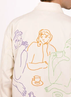 Obey Afternoon Shirt Jacket Unbleached -Samsoe Samsoe Shop image 1696