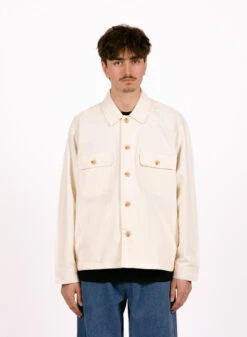 Obey Afternoon Shirt Jacket Unbleached -Samsoe Samsoe Shop image 1697