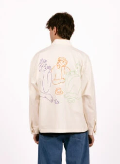 Obey Afternoon Shirt Jacket Unbleached -Samsoe Samsoe Shop image 1698