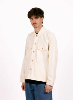 Obey Afternoon Shirt Jacket Unbleached -Samsoe Samsoe Shop image 1700