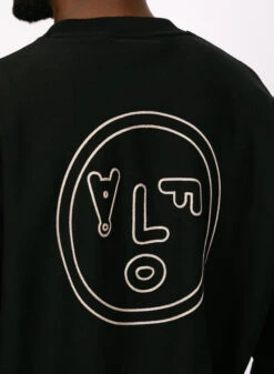 Olaf Hussein Face Crewneck Black -Samsoe Samsoe Shop image 1791