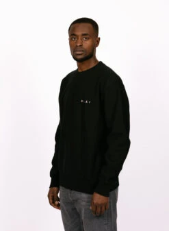 Olaf Hussein Face Crewneck Black -Samsoe Samsoe Shop image 1792