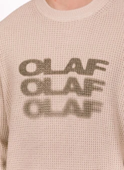 Olaf Hussein OLAF Drift Waffle Knit Crewneck Cement 9 Olaf Hussein OLAF Drift Waffle Knit Crewneck Cement -Samsoe Samsoe Shop image 1802