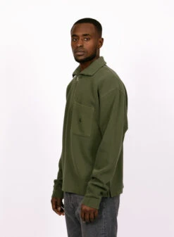 New Amsterdam Surf Association Tide Half Zip Forest Green -Samsoe Samsoe Shop image 1834