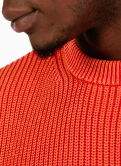 The New Originals Fisherman Rib Knit Crewneck Barbados Cherry -Samsoe Samsoe Shop image 1889