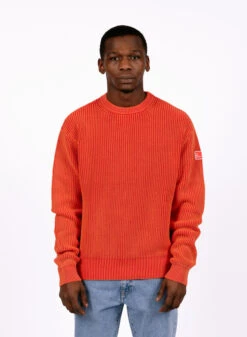 The New Originals Fisherman Rib Knit Crewneck Barbados Cherry -Samsoe Samsoe Shop image 1890